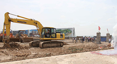 基泰涇河新城辦公樓開(kāi)工儀式圓滿(mǎn)成功